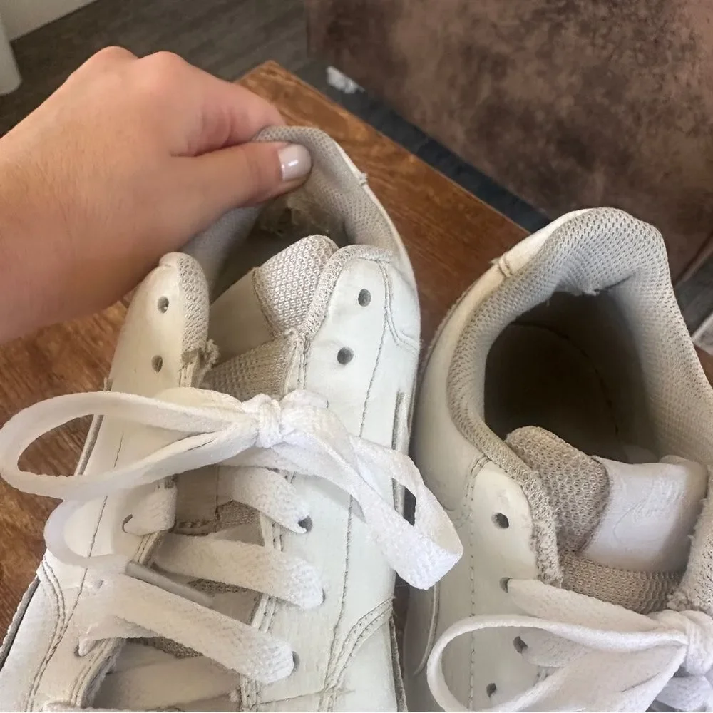 Nike Court Vision Low White Sneakers Women's Size 8.5